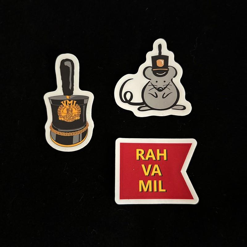 Sticker, Set of 3 Rat